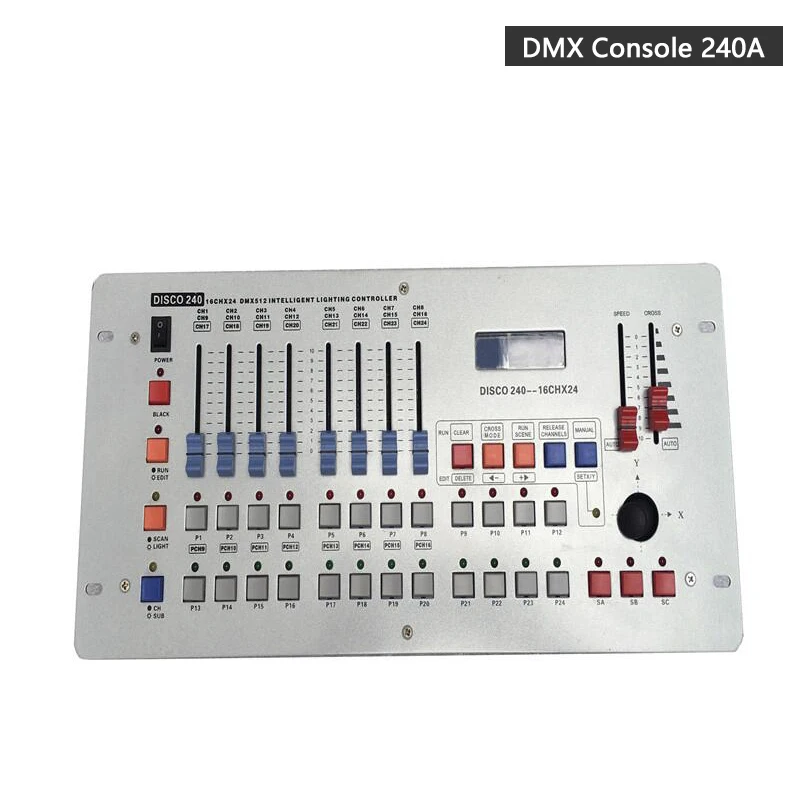 DMX Console 240A DJworld DMX консоль 1024 контроллер для освещение для сцены DMX 512 DJ контроллер оборудование международный стандарт движущийся головной свет - Цвет: DMX Console 240A