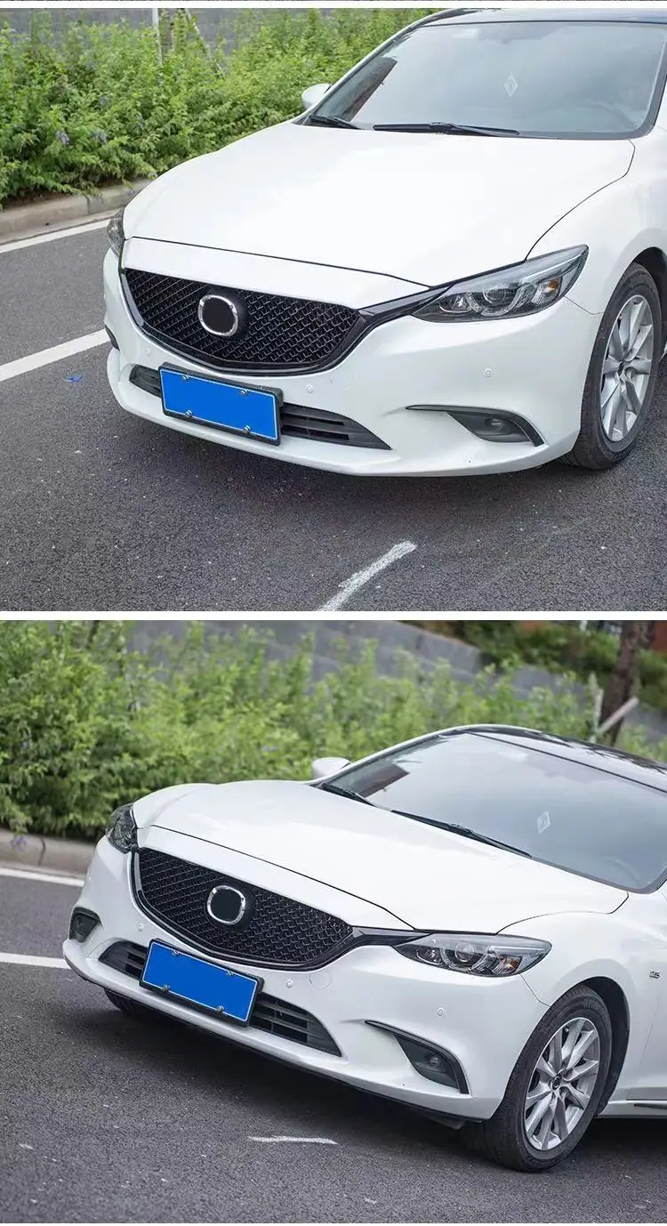 Для Mazda 6 Atenza 2017 2018 2019 высококачественная черная решетка переднего бампера из