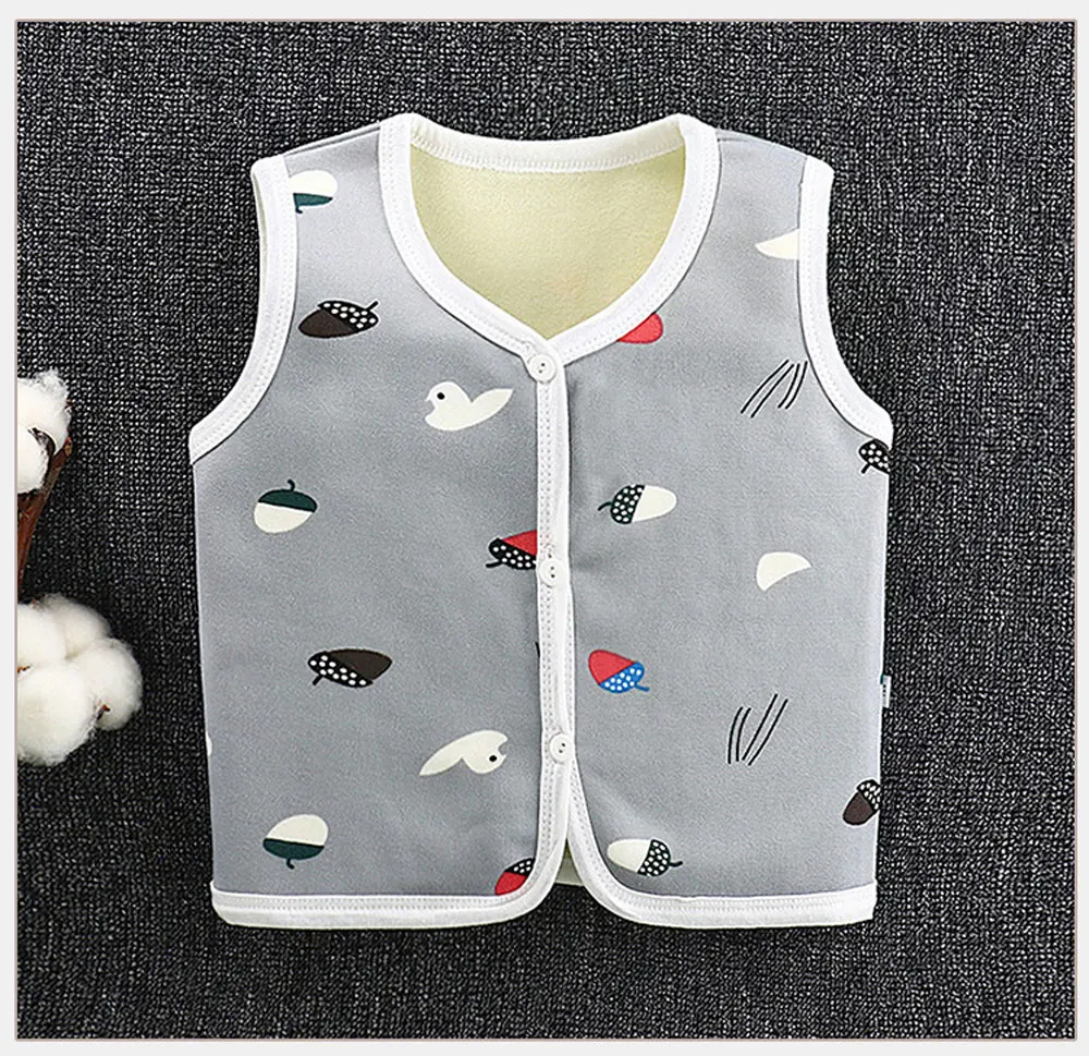 Детский жилет для маленьких мальчиков и девочек утепленный детский без рукавов