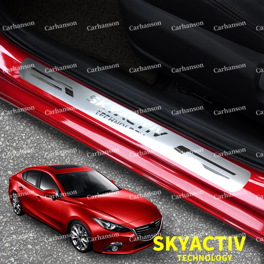 Для Mazda CX30 на возраст 2 3 6 CX5 автомобиля порога Защитные аксессуары для авто порог