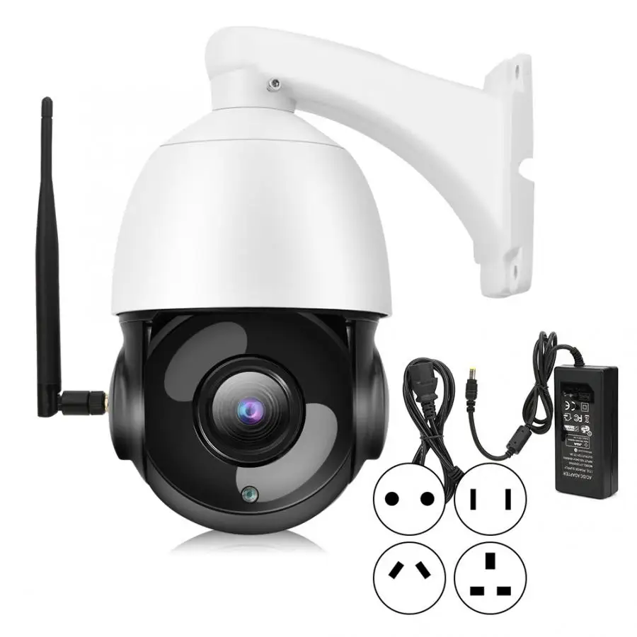 Водонепроницаемая купольная PTZ камера с 30 кратным увеличением Wi Fi 1080P IP66 ночным