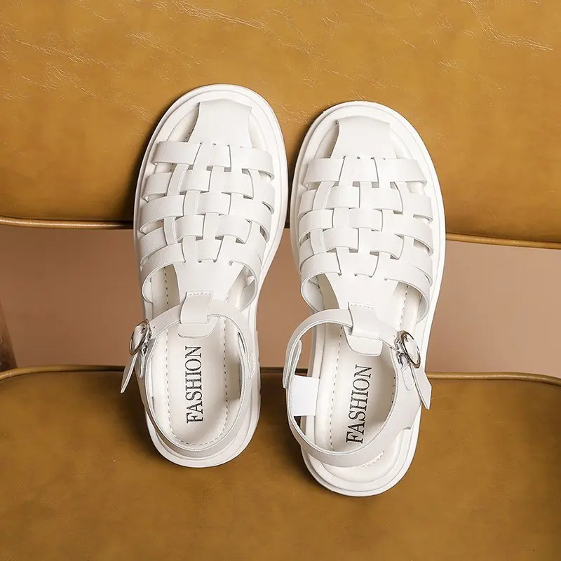 

Gladiator Platform Women's Sandals 2021 Summer Fashion Women Chunky Beach Sandal Pu Comfortable Sandalias Mujer