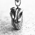 Изящная ручная работа ретро красивый твердый трехмерный кулон в форме сердца мужские и женские ювелирные изделия ожерелье