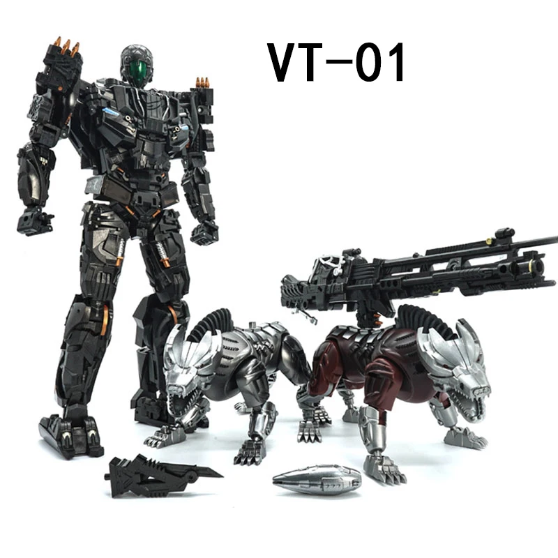 

Transformation Kill Lockdown VT-01 VT01 With Two Dogs Alloy Metal KO UT R01 Deformed Toys Action Figure Robot Collection Gifts