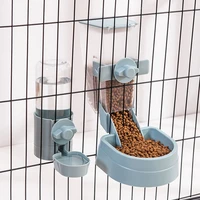 automatic pet bowls cage hanging feeder water bottle food container dispenser bowl for puppy dog cat rabbit bird feeding product