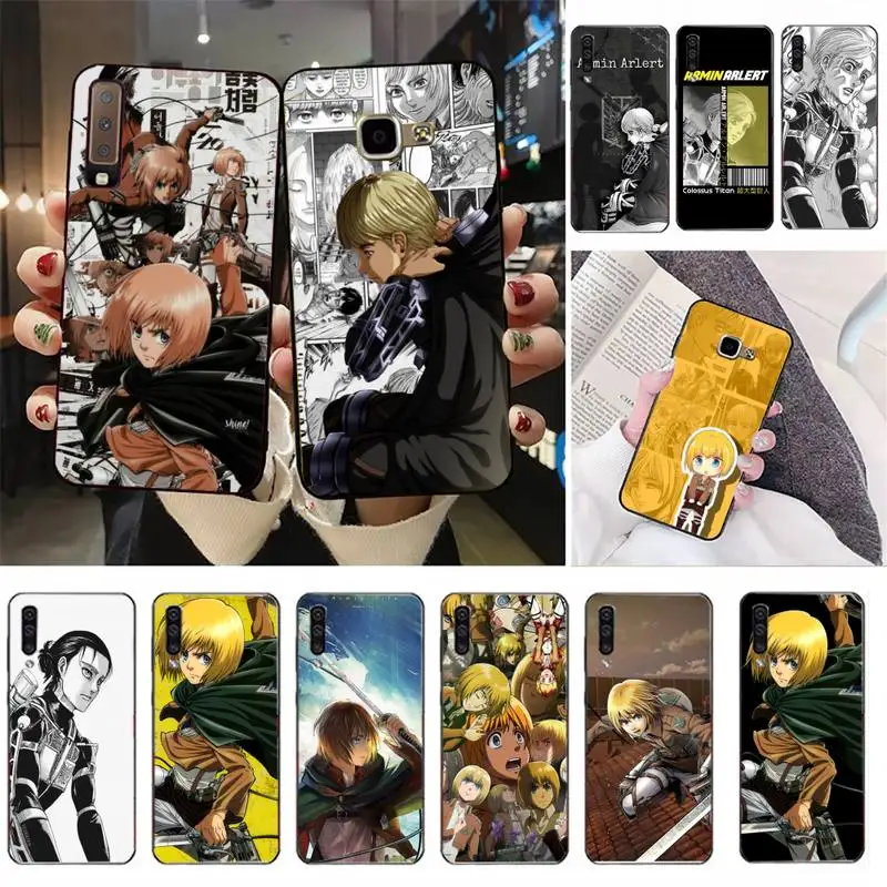 

Armin Arlert Attack on Titan Phone Case Soft Silicone Phone Cover for Samsung Galaxy A51 30s 21S A10 70 40 Fundas Coque Bumper