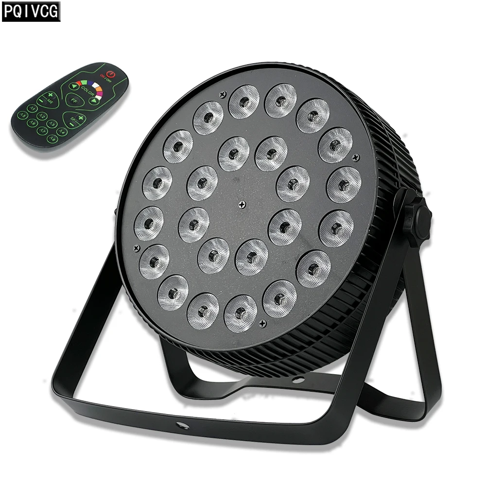 

24x12w RGBW LED Par Light aluminium alloy stage flat par light Full color dj light with remote