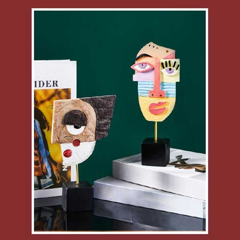 

Best Face Art Crafts Decorative Traditional Abstract Tabletop & Cabinet Figurines Creative Living Room Home Decoration