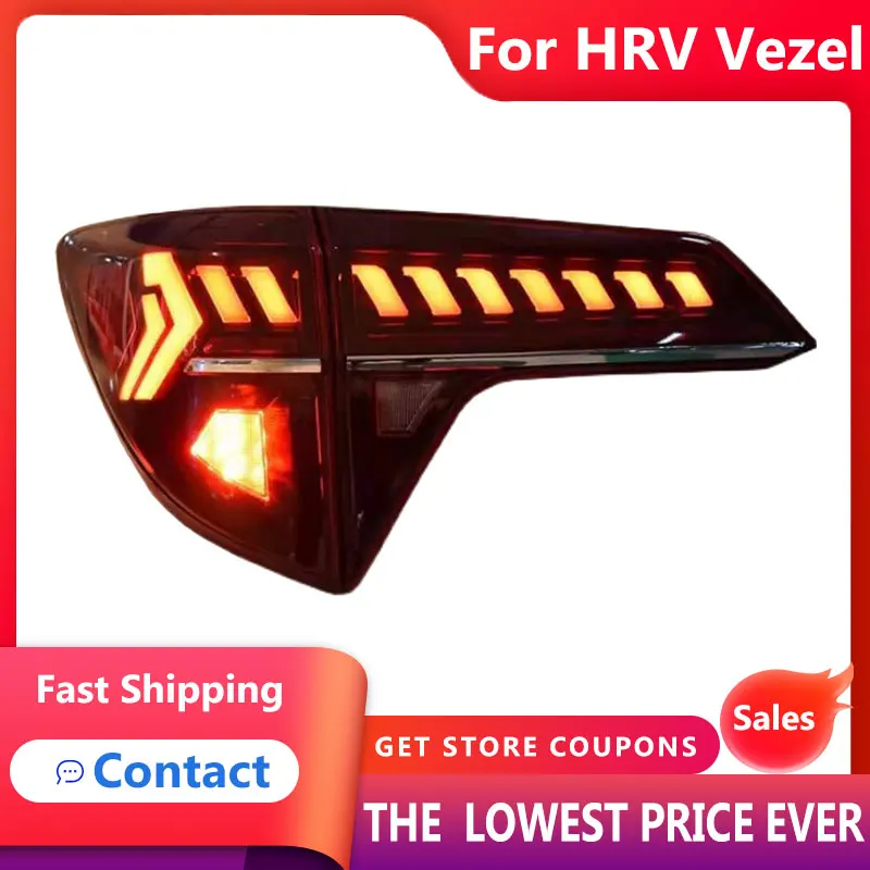 HANA для автомобиля Honda HRV Vezel 2014-2019 HR-V задние фары светодиодные противотуманные DRL
