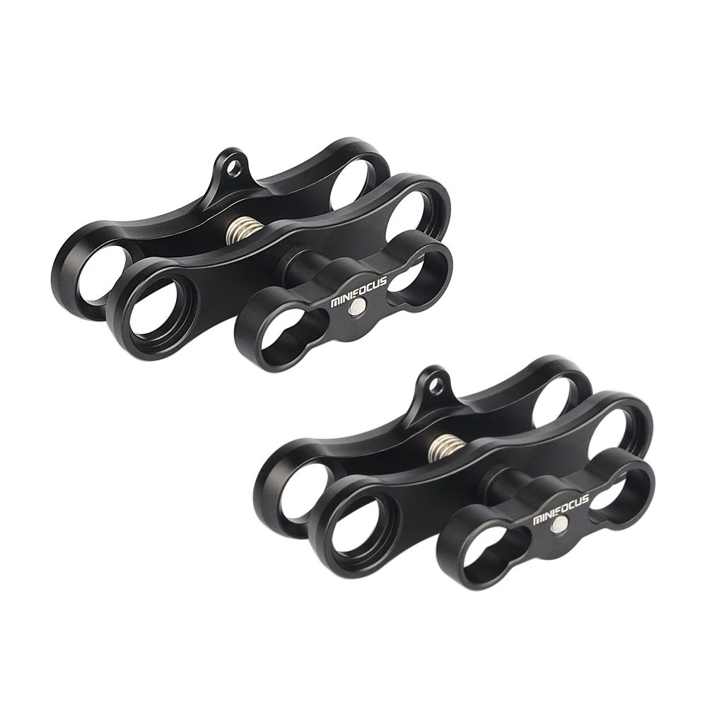 Длинный Шаровой Зажим двойной держатель 1 дюйм для подводной съемки системы