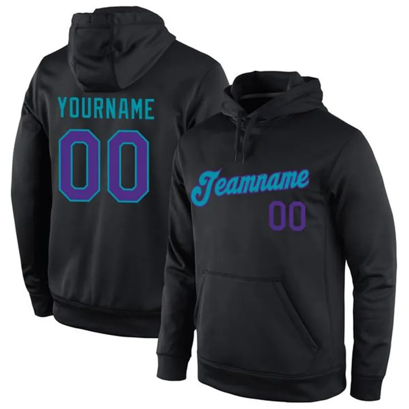 

Custom Stitched Team Name/Number Sports Pullover Sweatshirt Hoodie Make Your Own Soft Streetwear for Male/Female/Youth Any Color