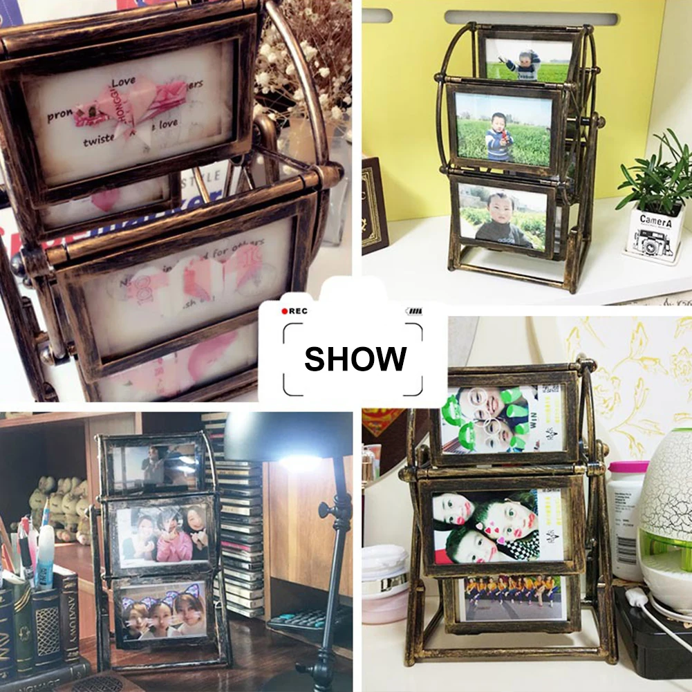 5 дюймов Комбинации орнамент постоянного изображение Семья фотоаппарата рама в