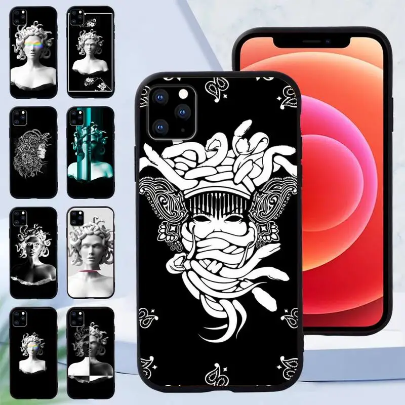 

Medusa black Phone Case for iphone5 6 7 8 11 12 5c 5s 6s se xs max mini pro plus Cover Shell