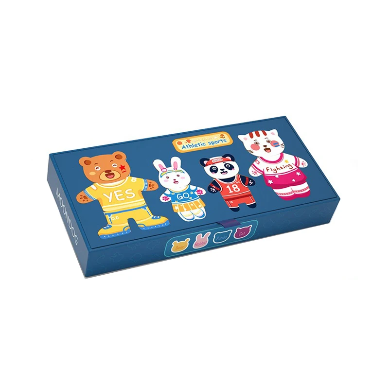 

Kids Magnetic Puzzle Dress Changing Dressing Jigsaw Large Box Change Clothes White Board Drawing Children Early Educational Toys