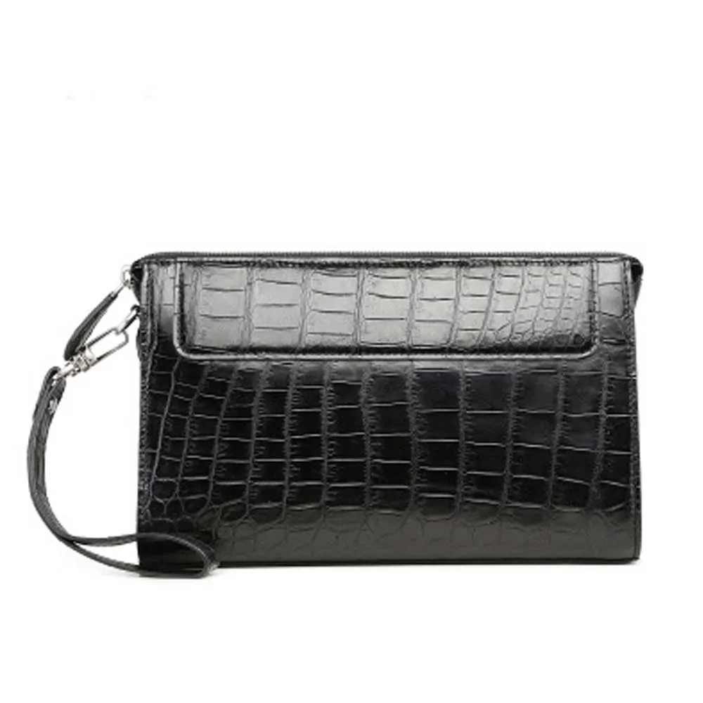 

xingmengda new crocodile leather men bag handbags male bag large capacity Hand caught business envelope bag men clutch bag