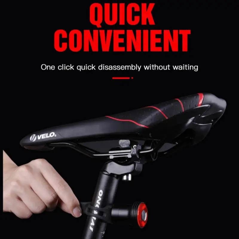 

2021 New Bicycle Brake Sensing IPX6 Waterproof Taillight Safety Warning Light 5 Modes Bike Lights Bicycle Accessories