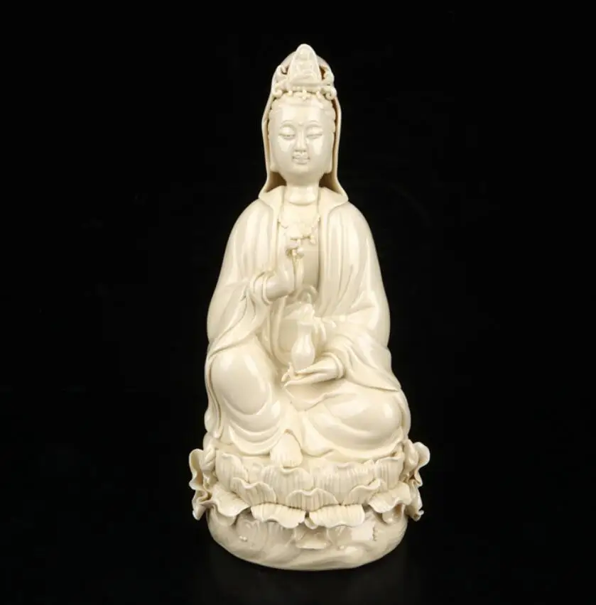 

Dehua white Ceramic Guanyin bodhisattva consecrate Buddha decoration crafts statue