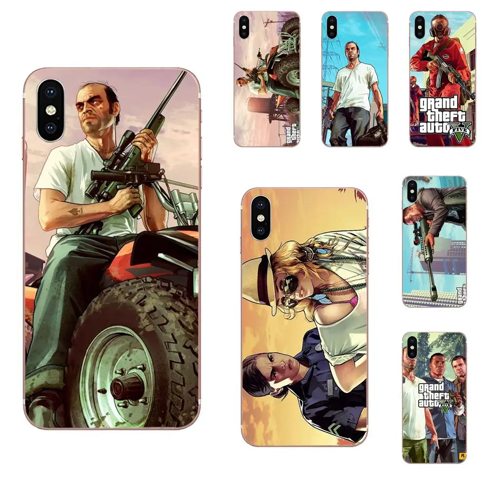 Мягкий чехол Gta Grand Theft Auto 5 V Для Huawei P7 P8 P9 P10 P20 P30 Lite Mini Plus Pro 2017 2018 2019|Чехлы-накладки| |