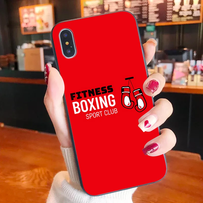 

NBDRUICAI Muay Thai Boxing Gloves High Quality Phone Case for iPhone 11 pro XS MAX 8 7 6 6S Plus X 5 5S SE XR case