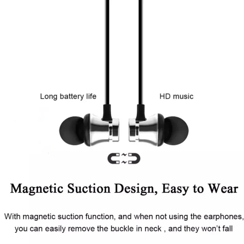 XT11 магнитные Bluetooth 4 2 Наушники Спортивные Беспроводные наушники с шейным