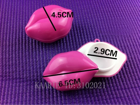 

10g 30/50/100pcs Empty Plastic Lip Shaped Cosmetic Cream Container, Lipstick Sub Pink Case,Beauty Makeup Tool Concealer Package