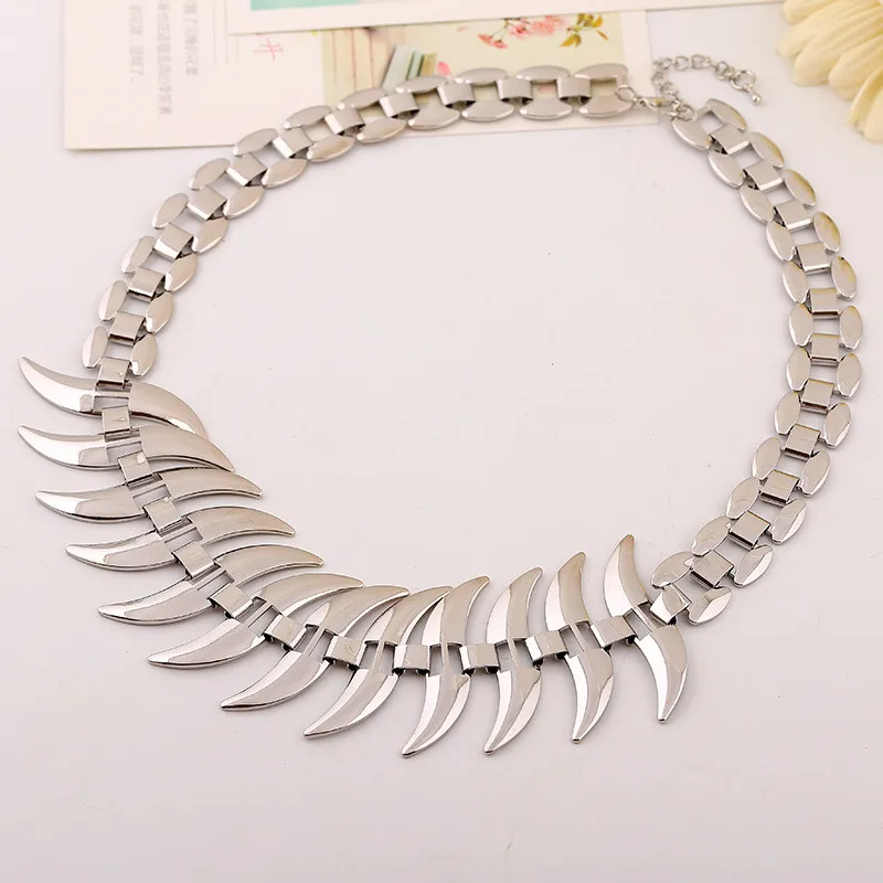 LZHLQ Макси геометрическое ожерелье чокер винтажное Сращивание толстое