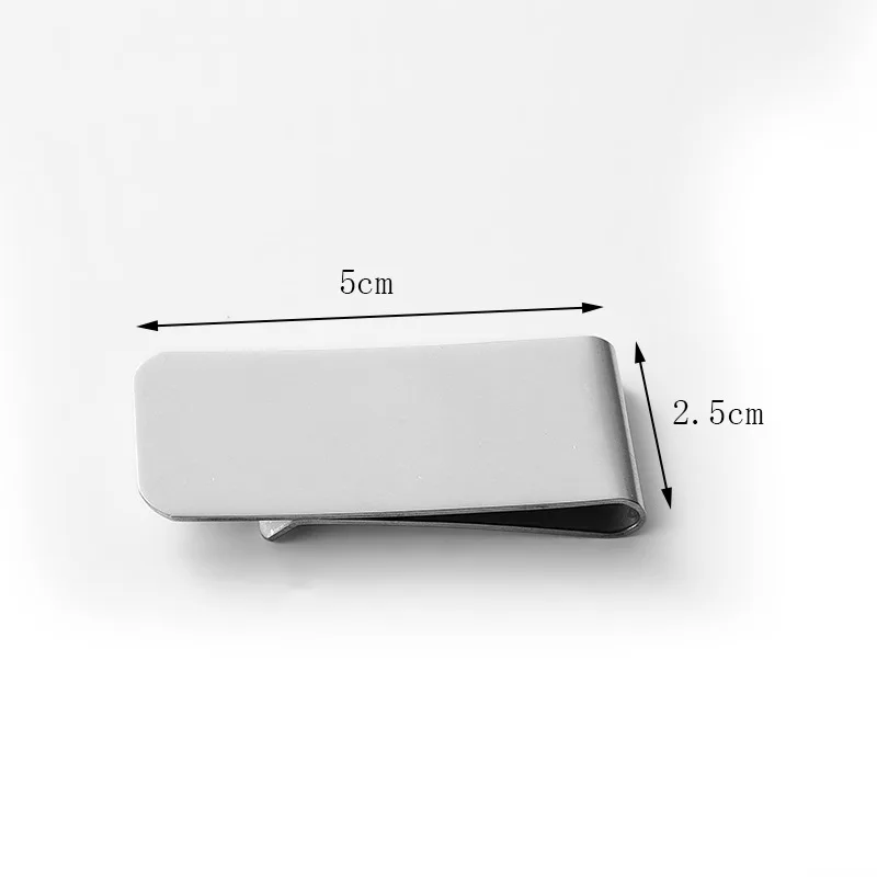 Персонализированный подарок на свадьбу - денежный клип из металлической нержавеющей стали для кармана мужчины.