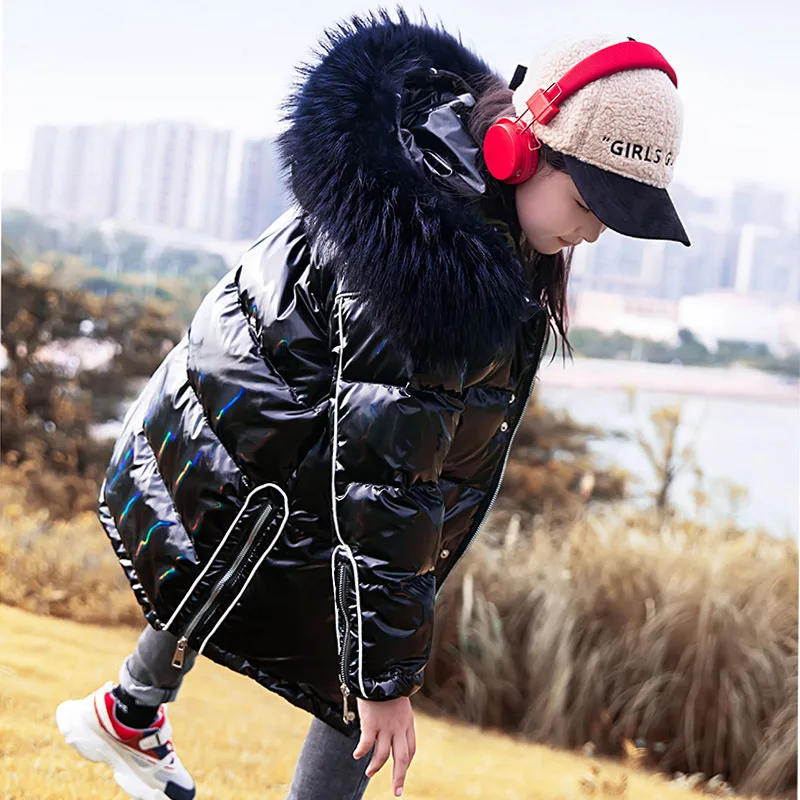 

Children's Down Jacket For Girl 2021 Winter Teenager Clothes Girls Snowsuit Children Outerwear Kids Parkas Girl Down Coat 5-12Y