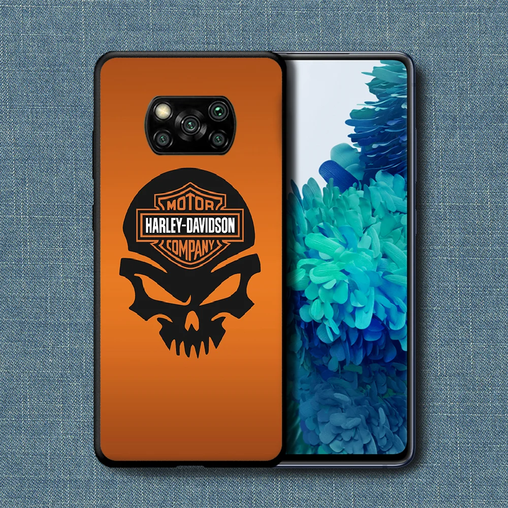 

Cool Harley Motorcycle Davidson Phone Case For Xiaomi Mi Note 10 A3 9 MAX 3 A2 8 9 Lite Pro Ultra black Coque Pretty Cover 3D