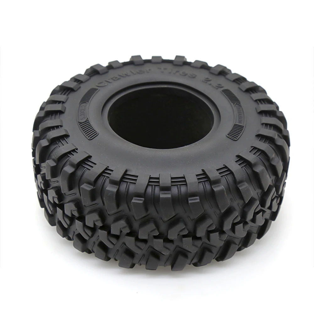 RCFUN 4PCS 2.2 Inch Beadlock Wheel Rims & Rubber Tire for 1/10 RC Rock Crawler Axial SCX10 RR10 AX10 Wraith 90048 90018 KM2 enlarge