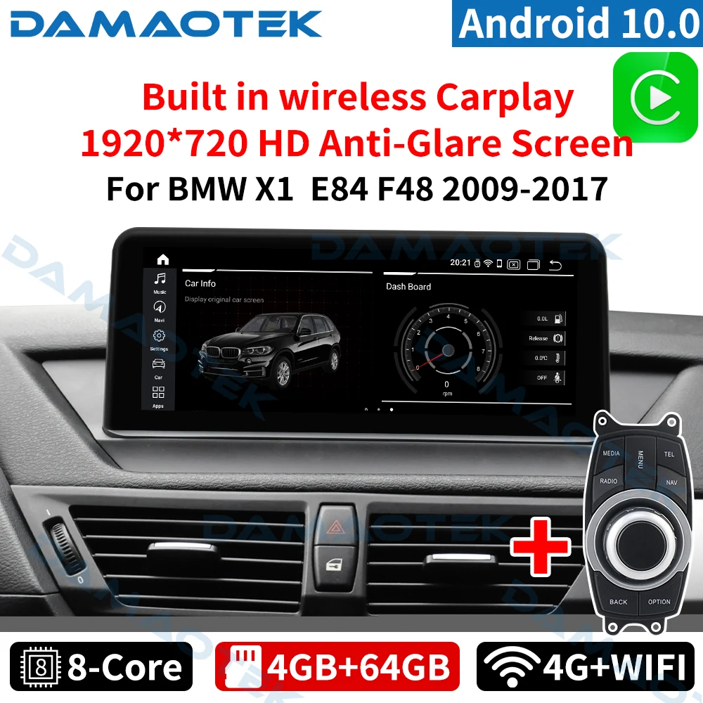 

Автомагнитола DamaoTek, Android 10,0, 10,25 дюйма, для BMW X1 E84 2009-2015