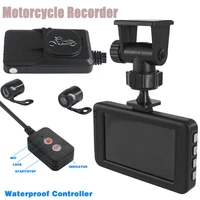 motorcycle video dash cam recorder camera dvr 32g 1080p fhd wide angle dual lens night vision waterproof multilanguage recorders
