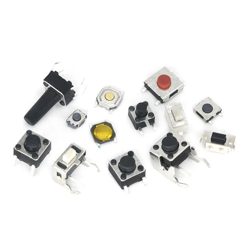 250PCS 25 Types X10 PCS Tactile Push Button Touch Switch Remote Keys Microswitch Hot Sale | Электроника
