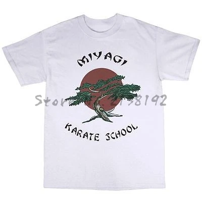 

Mr Miyagi Karate School T-Shirt 100% Cotton The Karate Kid Inspired cotton tee-shirt men