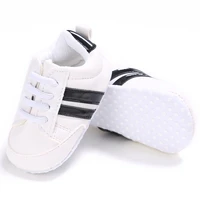 baby shoes boy girl solid pu striped sneaker comfort white shoes new style newborn infant first walkers casual crib moccasins