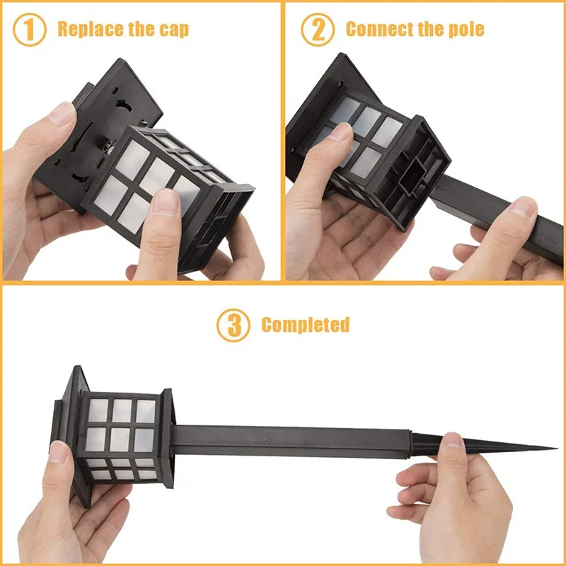 Фонарь на солнечной батарее водонепроницаемый 8 шт./лот|Светодиодные солнечные