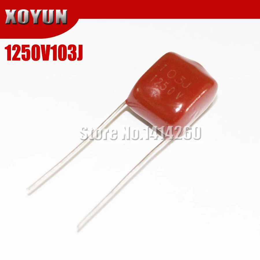 20 шт. 1250V103J 1250V10NF 1250V0.01UF шаг 10 мм CBB полипропиленовый пленочный