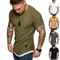 2021 Brand New Men Shirt Tops neck Short Sleeve Tees Mens Fashion Fitness Hot T-shirt For Male Free Shipping Size M-3XL