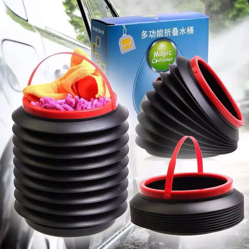 Универсальная автомобильная корзина для мусора складная Автоматическая сумка