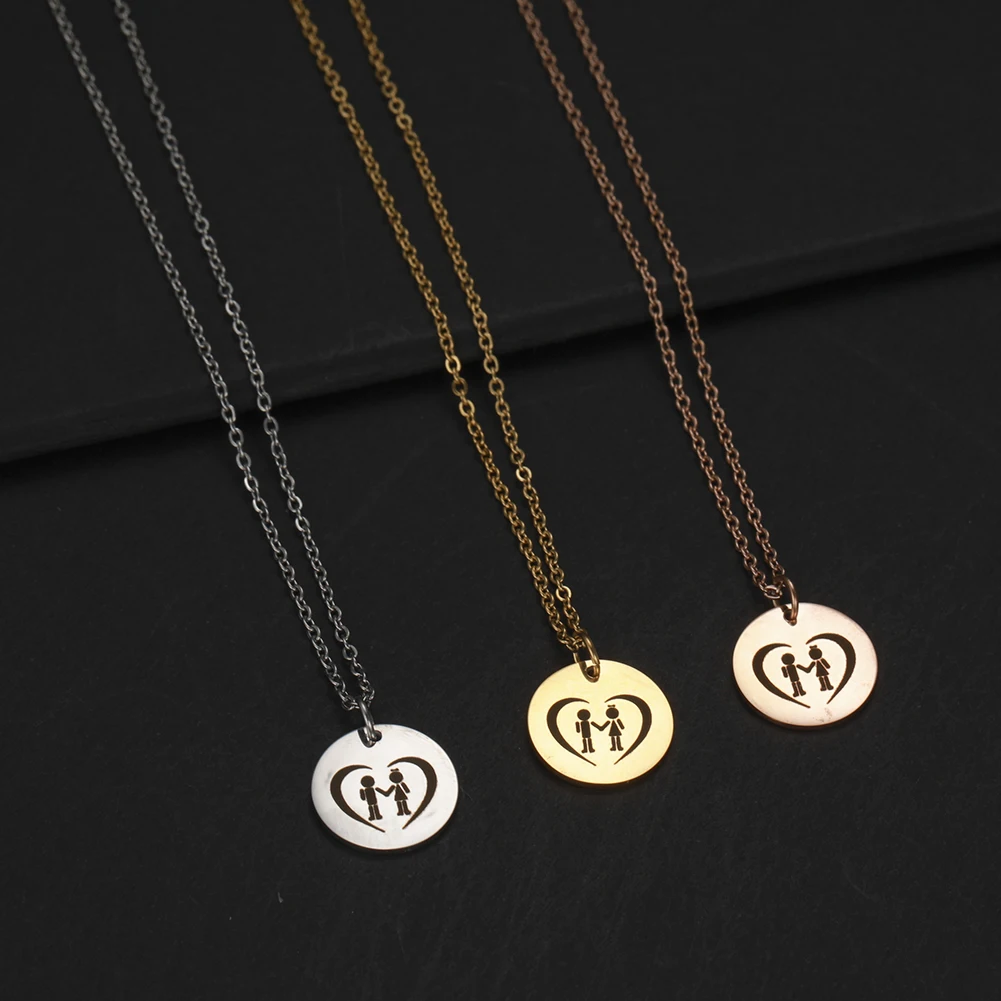 Fishhook Подарок для жены розовое золото цвет маленькая девочка семья Любовник