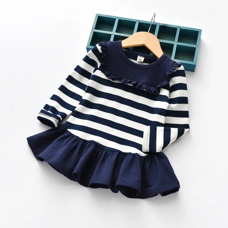 Платье с оборками для маленьких девочек модель 2019 года весеннее платье