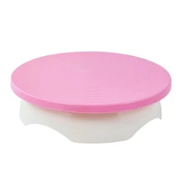 1pc creative rotating cake turntable detachable non slip plastic cake stand cake turner table diy baking tools accessories