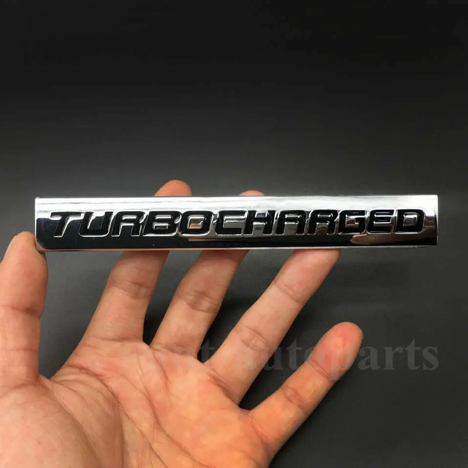 

Metal Chrome TURBOCHARGED Emblems Car Rear Trunk Badge Sticker Decal Diesel