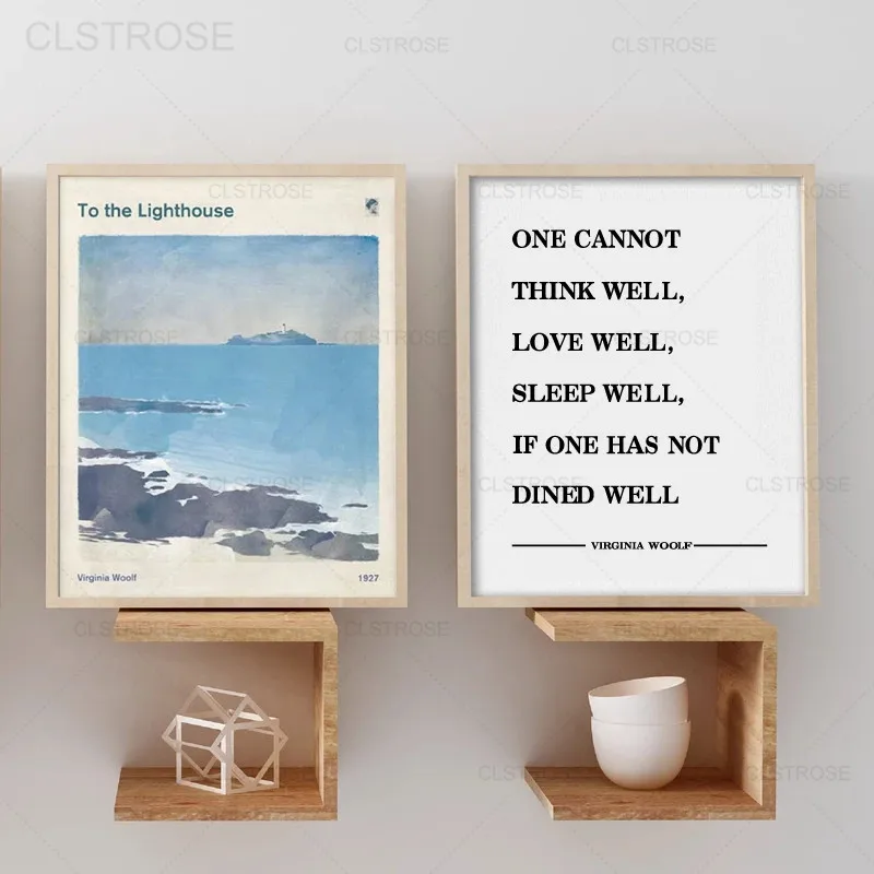 Вирджиния Вулф Холст Картина феминизм искусство литература постер на стену