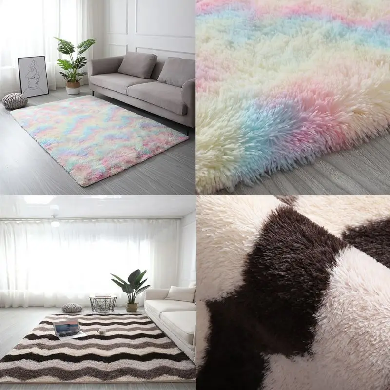 

Carpet for Living Room Fluffy Floor Carpets Home Decor Rugs Soft Mat Plush Rug Children Bed Room Decor Carpet to Bedroom