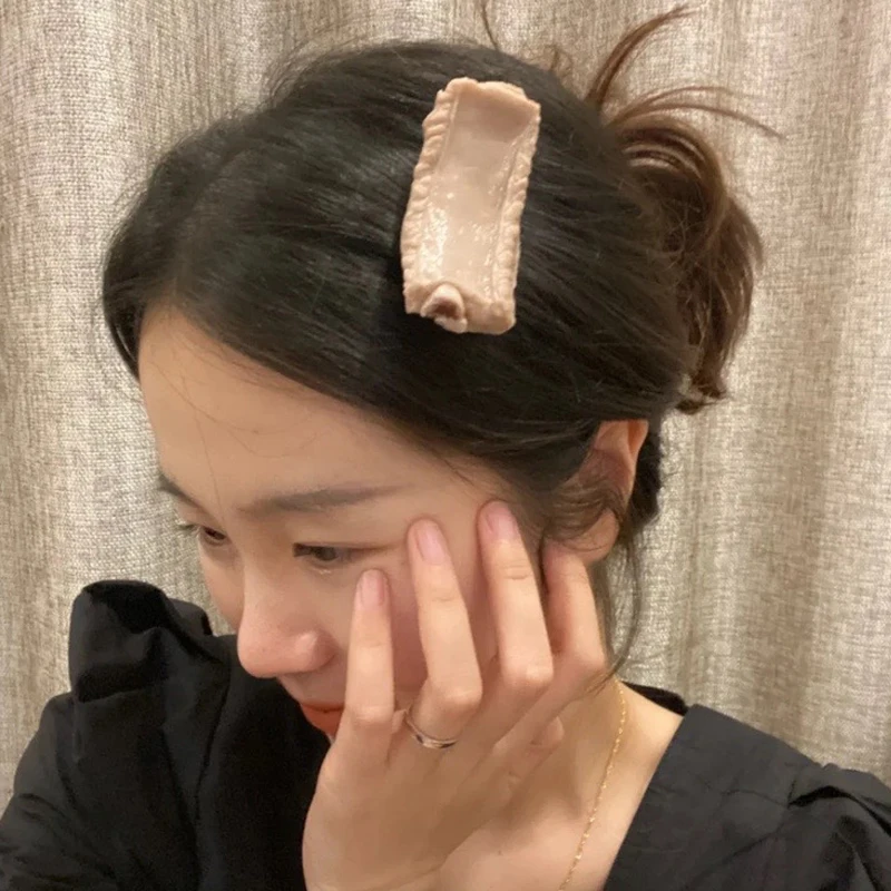 Simulation Food Hairpins for Women Edamame Ribs Kelp Hair Clip Funny Exaggerated Design Accessory Kids | Красота и здоровье