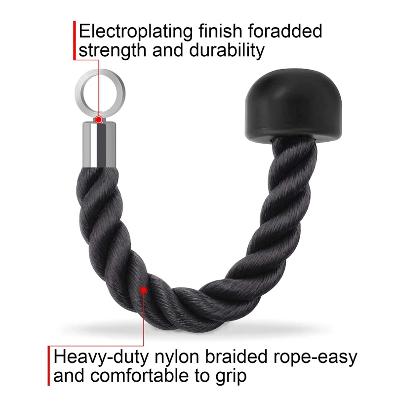 Fitness Equipment Nylon Drawstring Biceps Triceps For Exercise Back Shoulder And Abdomin | Спорт и развлечения