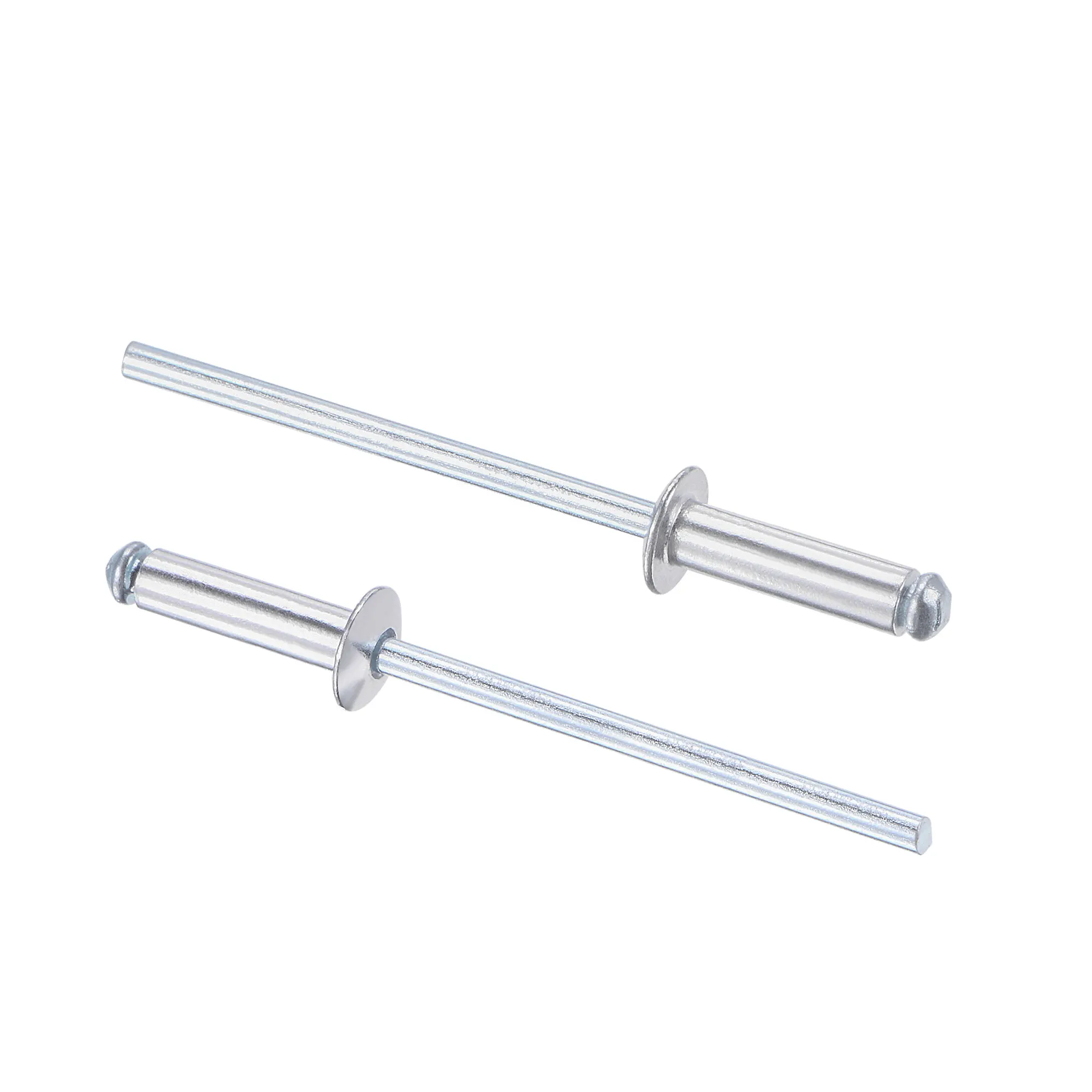 Uxcell Blind Rivets Aluminum 3.2mm Diameter 11mm Grip Length Silver Tone 120pcs