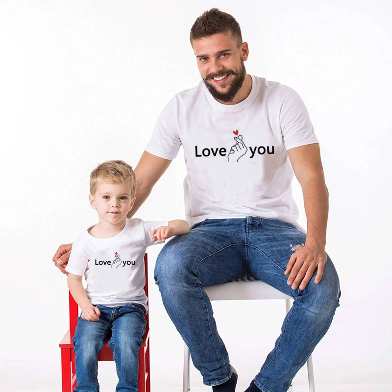 Одинаковые наряды для родителей и детей одежда мамы папы ребенка футболка