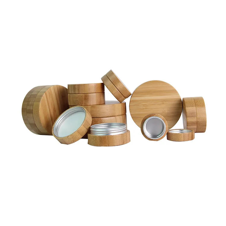 10г 30г 50г оригинальная экологическая бамбуковая крем-банка, алюминий с крышками, косметический алюминий на разделение.
